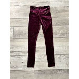 Athleta women’s elation velvet athletic tight leggings size XS